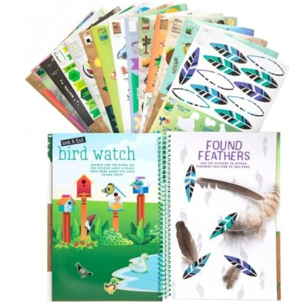 NEW Scavenger Hunt Journal Nature DIY Craft Kit Book Notebook 32 Page with Over